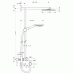 Hansgrohe RAINDANCE Showerpipe 180 k vaně Rameno 350 mm EcoSmart DN15, chrom 27141000