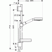 Hansgrohe RAINDANCE Sprchová sada S 100 AIR 3jet/ Unica´S Puro 0,65 m DN15, chrom 27882000
