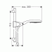 Hansgrohe RAINDANCE Sprchová sada E 150 AIR 3jet/ Unica´D 0,90 m DN15, chrom 27894000