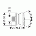 Hansgrohe Bodyvette Stop Boční sprcha DN15, chrom / vzhled zlata 28467090