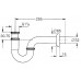 GROHE umyvadlový sifon, chrom 28947000