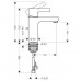 Hansgrohe METRIS S Páková umyvadlová baterie , chrom 31060000