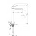 Hansgrohe AXOR CITTERIO M Pák. baterie pro umyvad. mísu, bez odtok. soupr., chrom 34127000