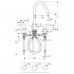 Hansgrohe AXOR CITTERIO M Tříotv. umyvad. armatura s krát. výtokem DN15, chrom 34133000