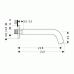 Hansgrohe AXOR CITTERIO M Vanový výtok DN20, chrom 34411000