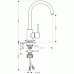 Hansgrohe AXOR UNO2 Páková kuchyňská baterie, vzhled nerezu 38830800