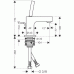 Hansgrohe AXOR CITTERIO Páková baterie pro umývátka DN15, chrom 39015000