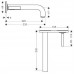 Hansgrohe AXOR CITTERIO Pák. umyv. baterie pod omítku s dlouh. výtokem, chrom 39115000