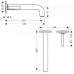 Hansgrohe AXOR CITTERIO Pák. umyv. baterie pod omítku s dlouh. výtokem, chrom 39116000