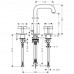 Hansgrohe AXOR CITTERIO Tříot. umyv. arm. s kříž. kohouty a krát. výtokem, chrom 39133000