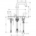 Hansgrohe AXOR CITTERIO Tříot. umyv. arm. s ovl. páčkami a krát. výtokem, chrom 39136000