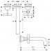 Hansgrohe AXOR CITTERIO Tříot. umyv. arm. s kříž. kohouty a dlouh. výtokem, chrom 39143000