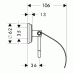 Hansgrohe LOGIS Classic WC kartáč s držákem z keramiky, chrom 41632000