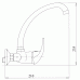 NOVASERVIS METALIA dřezová nebo umyvadlová nástěnná baterie 150mm chr.-otvor 55130,0