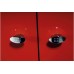 SAPHO AILA 55612 umyvadlová skříňka 110x39cm, červená/stříbrná, zásuvky vpravo