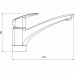 NOVASERVIS METALIA stojánková dřezová baterie chrom-stand. 50091,0