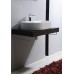 SAPHO ELSA 59701DB deska 80x44cm, otvor uprostřed, dub tmavý