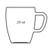 BANQUET 6D sada skleněných hrnků Rosalia 250ml 9MS118861WP