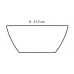 VETRO-PLUS Mísa square 23,5cm des.Apples 60CS0763