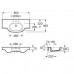 Roca Meridian umyvadlo 85 x 46 cm 732724D000