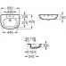 Roca Meridian polozápustné umyvadlo 55 x 42 cm, maxiClean 732724S00M