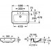 Roca Dama Senso Square umyvadlo 60 x 47 cm 732751B000