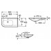 Roca Nexo asymetrické umyvadlo s deskou na pravé straně 90 x 49,5 cm 7327648000