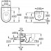 Roca Meridian závěsný klozet, hluboké splachování 7346247000