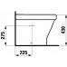 LAUFEN LB3 3268.1.400.308.1 Stojící bidet, s 3 otvory pro baterii, LCC