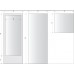 TEIKO DORA průmyslový sprchový box s dveřmi 90x90 cm V404090N00T22000