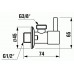 Jika MIO rohový ventil 3/8"-1/2" chrom, balení 2ks H3727100040101
