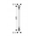 Hansgrohe Připojovací hadice pro dvouotvorový termostat G1/2" 60 cm 96396000