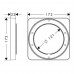 Hansgrohe AXOR Prodlužovací rozeta 172 x 172 mm 98860000