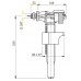 ALCAPLAST Napouštěcí ventil boční kovový závit pro plastové nádržky A16P 3/8”
