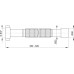 ALCAPLAST Flexi připojení 5/4" × 32/40mm plast A705