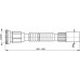ALCAPLAST Flexi připojení 6/4" × 40mm kov A790
