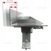 ALCAPLAST Flexible Low podlahový žlab 550 mm s okrajem pro perforovaný rošt APZ1104-550