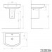 AQUALINE BASIC keramické umyvadlo 55x45cm, bílá 71122104