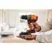 Black & Decker BCD382D2XK Vrtací šroubovák (45Nm/18V/2x2,0Ah), kufr