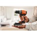 Black & Decker BCD383D1XK Vrtací šroubovák s příklepem (45Nm/18V/1x2,0Ah), kufr