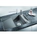 BLANCO AXIA III 45 S-F InFino silgranit černá dřez vpravo s excentrem přísluš. sklo 525842