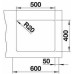 BLANCO ETAGON 500-U InFino Silgranit Beton-Style +pojezdy 526341