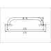 NIMCO UNIVERSAL madlo, úprava chrom 230x19mm BM3035MC-26