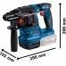 BOSCH GBH 18V-22 PROFESSIONAL Akumulátorové vrtací kladivo s SDS plus 0611924004