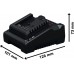 BOSCH PRO 18V GTB+GMA+2x2.0Ah+GAL18V-40-2 0615A500G8