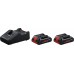 BOSCH 2× ProCORE18V 4.0Ah + GAL 18V-40 1600A01BA3