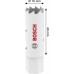 BOSCH Multi Material Děrovka se závitem, 16 × 40 mm 2608594559