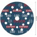 BOSCH Brusný kotouč EXPERT O780 s fólií, 125 mm, G180, 6ks 2608902403