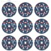 BOSCH 9dílná sada brusných kotoučů EXPERT O780 s fólií, 125 mm, G80/G120/G180 2608902407