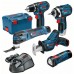 BOSCH 5 Tool Kit 12V: GOP 12V-28, GSR 12V-15, GDR 12V-105, GLI 12V-80, GSA 12V-14 + 3× 2,0Ah akumulátor v L-BOXXu 0615990K11